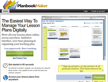 Tablet Screenshot of planbookmaker.com